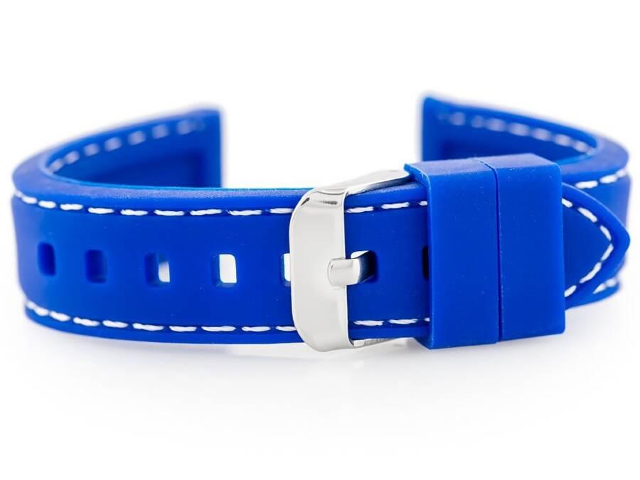 Blauw Rubberen Horlogebandje U20 - 18mm