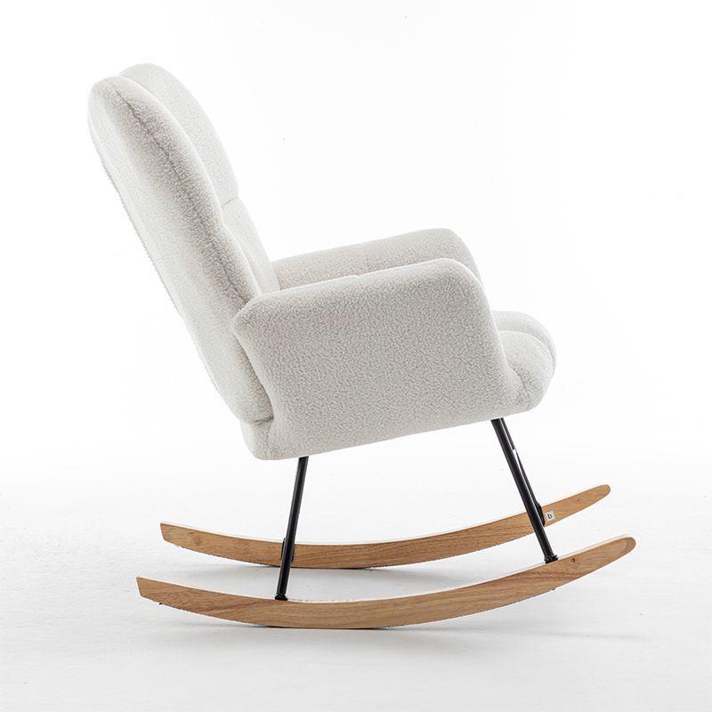 Nordic Lambswool Rocking Chair for Home & Bedroom Leisure