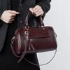 New Winter Genuine Leather Poston Pillow Bag Fashionable Casual Handbag Cowhide One Shoulder Crossbody Bag
