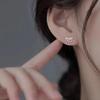 925 Sterling Silver Bow Stud Earrings - 2024 Trendy Luxury Niche Design