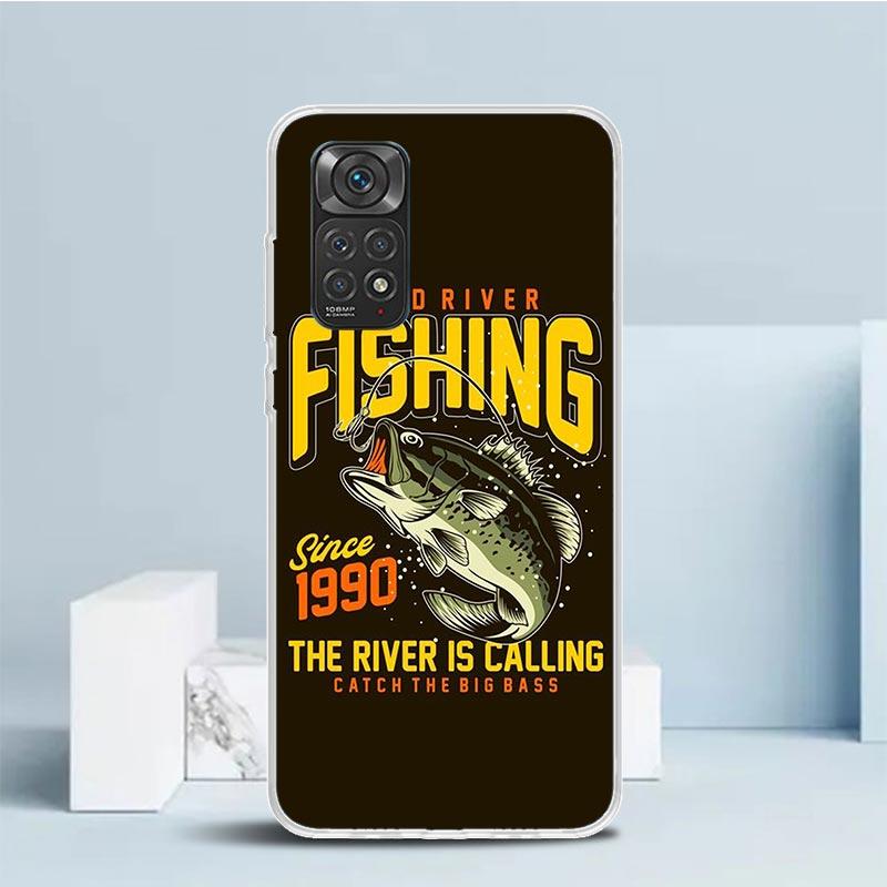 Fischereiverein Grafik Handyhülle Für Xiaomi Redmi Note 15 14 14S 13 12S 12 Pro Plus 11S 11 11T 11E 10S 10 + Weiche TPU Rückseite R