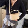 Niche Brand Women's Fashion Handbag Soft Versatile Shoulder Messenger Bag 2025 Super Hot Yellow Portable Bucket Bag Women's Bag