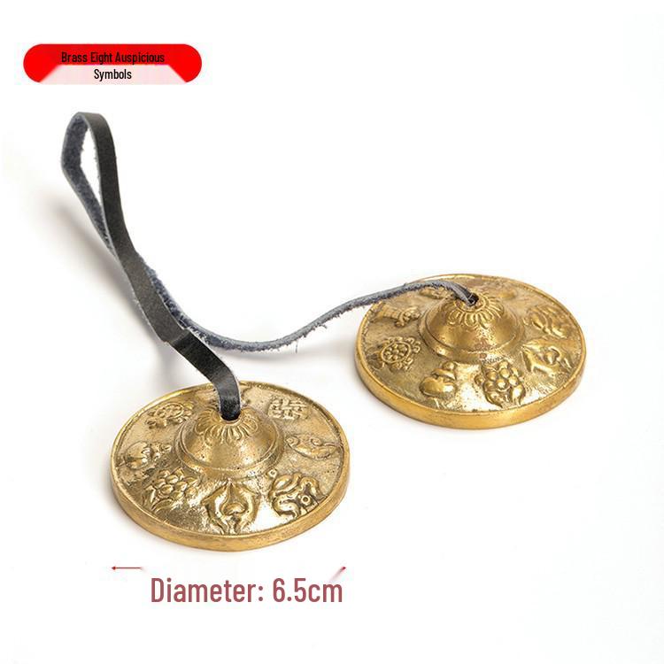 Nepalese Handmade Brass Cymbals: Yoga Gong & Percussion Instrument