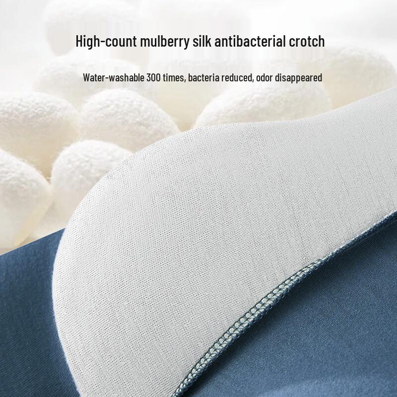 Mao Ren Men's Pure Cotton Boxer Briefs - 4 Pack