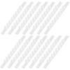 50Pcs Hanger Anti Slip Strips Silicone Grips for Clothes Shoulder Plastic Wood Hangers Closet Accessories Hanger Strips