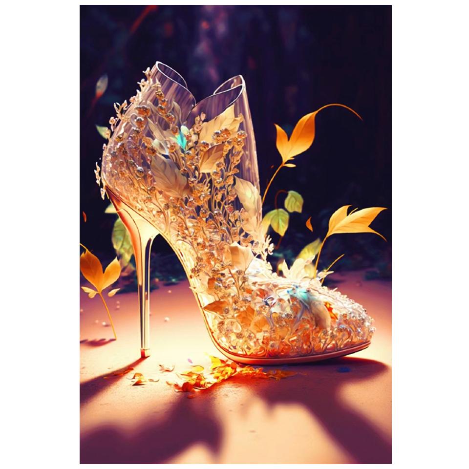 5D DIY Diamond Painting New Arrival High Heel Butterfly Diamond Mosaic Embroidery Cross Stitch Kit Home Decoration Gift