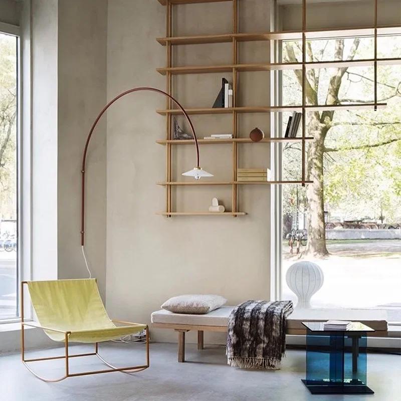 Nordic Long-pole Rotary Wall Lamp Modern Simple Design Art Luminaire for Restaurant Hotel Living Room Study Decoration Led Light