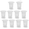 10Pcs Transparent Aquarium Planting Cups for Freshwater Fish Tank Decoration