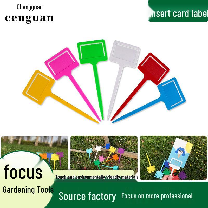 Colorful Ground-Insert Gardening Label for Plant Differentiation and Fertilization Marking