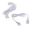 2 Prong Extension Cord US AC 2-Prong Male and Female Power Cable 750W 85-265V