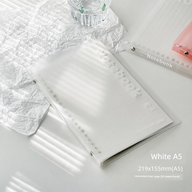 

Красивая свободная спиральная обложка для блокнота B5, съемный блокнот для записей без рук, канцелярские товары, свежий студенческий блокнот А5 A5/white horizontal line/1 pack