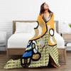 Aggretsuko Warm Soft Blanket  Students Plush Throw Blanket Novelty Living Room Flannel Bedspread Sofa Bed Cover