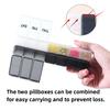 New Portable Premium Weekly Pill Cases 7 Day 7 Grids Pill Organizer Storage Box Container Travel for Medicine Vitamins Fish Oils
