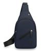Bolso de Pecho Impermeable para Hombre Tela Oxford Multibolsillo Bolso Bandolera Agujero para Auriculares Correa de Hombro Ajustable Riñonera de Pecho
