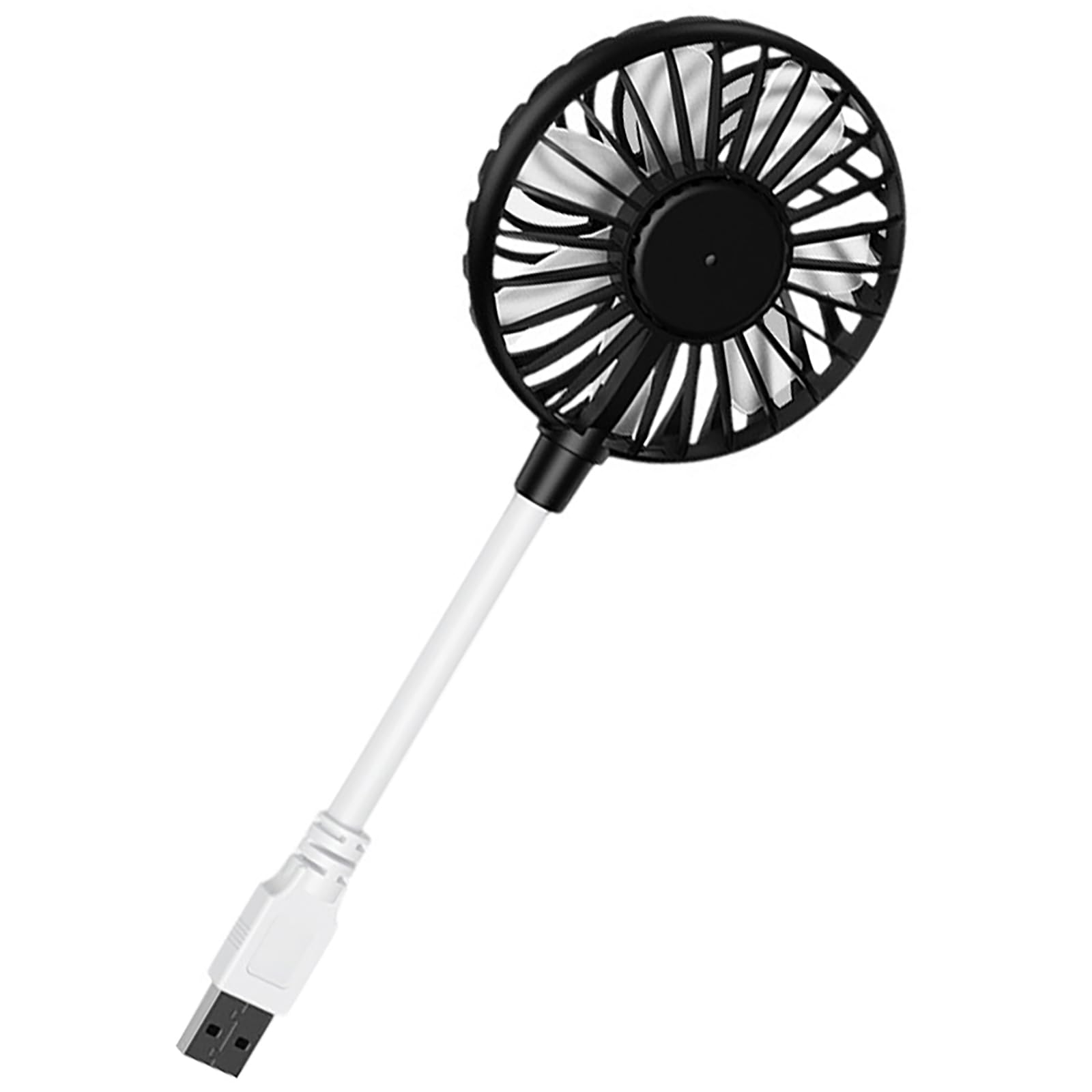 

KDSSYFT Small USB Mini Quiet 7 USB for Portable Easy to Carry Fan, Blower, Design, Blades, Lightweight, Compact, Portable, Operation, Car, Home, чорний