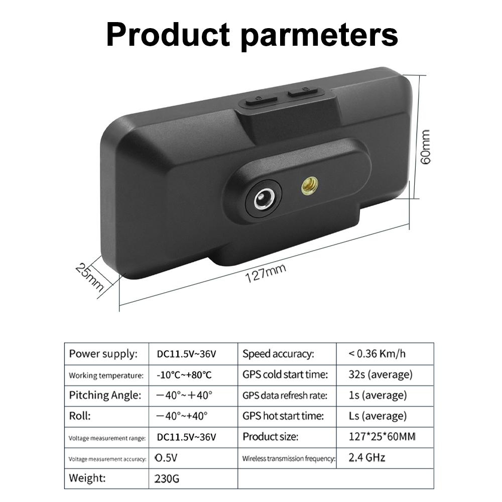 F3 tire pressure monitor 3 in 1 Tire Pressure Monitor GPS Speedometer Vehicle Speed Tachometer Slope Meter TPMS LCD Digital Gaug