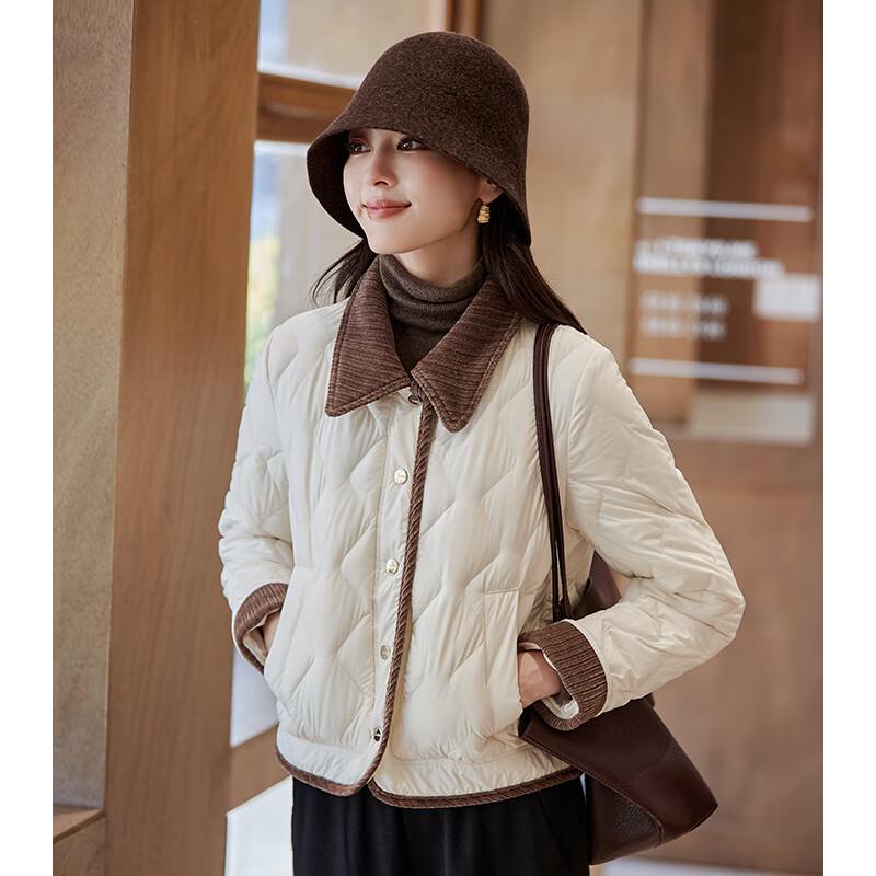 Women's Casual Lapel Down Jacket FXJH2985