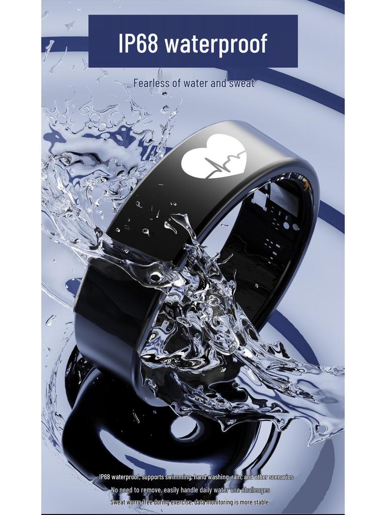 Smart R30 Health Ring: ECG, Body Temp, Heart Rate, Blood Oxygen, Sleep & HRV Monitoring