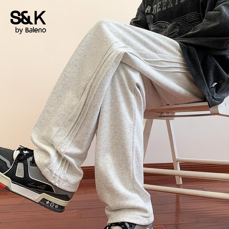 Pantalon de survêtement Baleno Série S&K Coupe décontractée Jambe droite pour homme