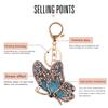 DIY Butterfly Rhinestone Painting Keychain Rhinestone Painting Special Shaped Butterfly Keychain Christmas Gifts for