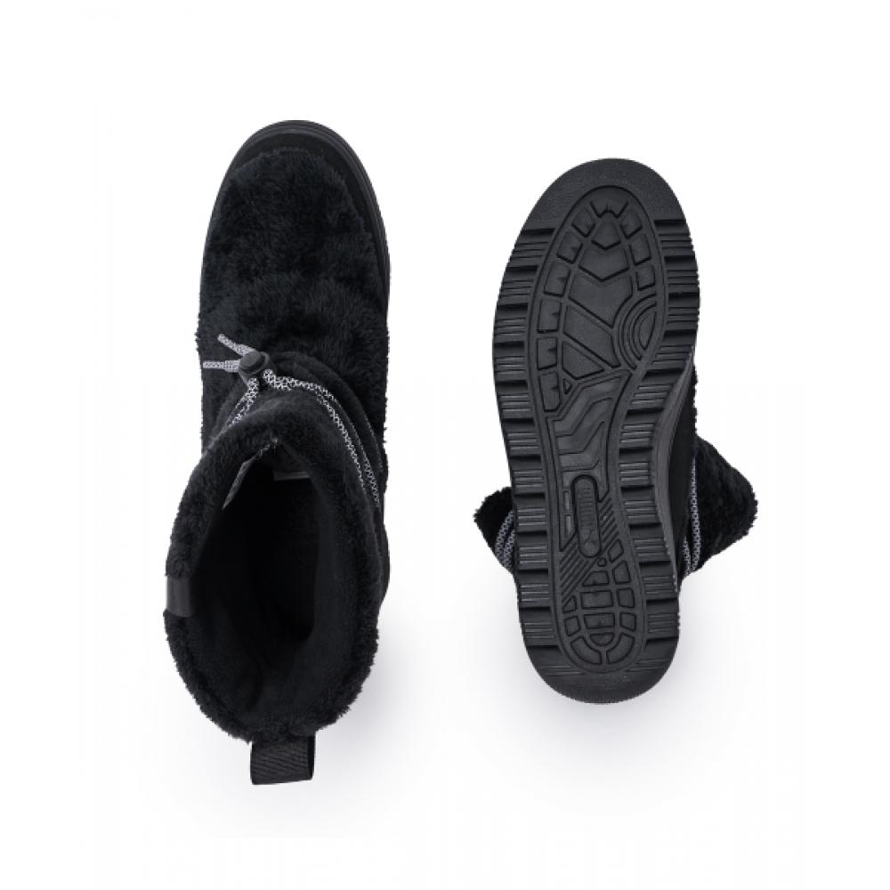 Puma Pantofi sport Snowboat Suede pentru femei, talie mică, negru, gri, 402175 01