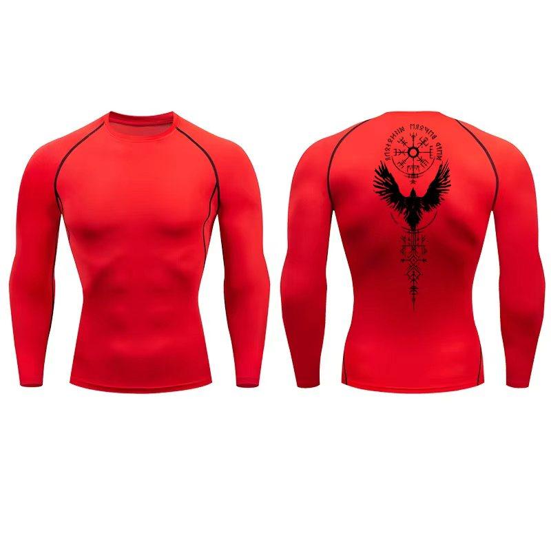 Herren T-Shirt Herren Laufen Sport T-Shirt Herren Kompressions Fitness Oberteile Tee Schnell Trocknend Enges Training Fitnessstudio Sport Laufshirts 851