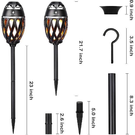 ANERIMST Pole/Ground Stake and Hook, Insert for ANERIMST Wireless Speakers