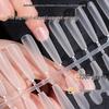 Ultra-Thin Frosted Nail Stickers Set: Full & Half Stickers, Traceless, Super Long, T-Shaped, No Grinding Needed