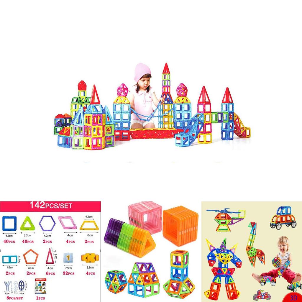 Multicolor Magnetic Building Blocks With Good Abrasion Resistance For Creative Kids
