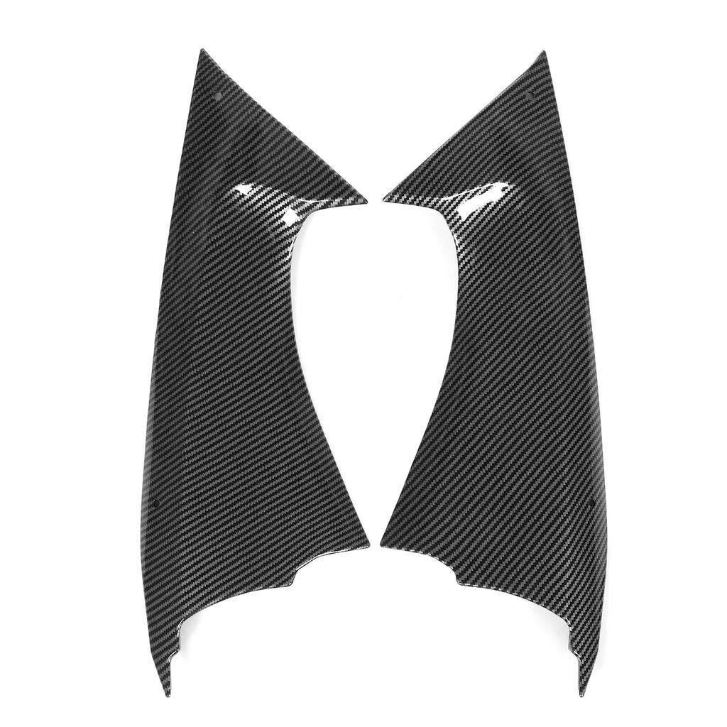 2 bucăți din fibră de carbon, capac lateral pentru conducta de aer, piesa de inserție, potrivită pentru Yamaha YZF R6 2008?2016