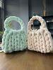 Xiaohongshu Velvet DIY Handmade Woven Crystal Yarn Handheld Messenger Bag
