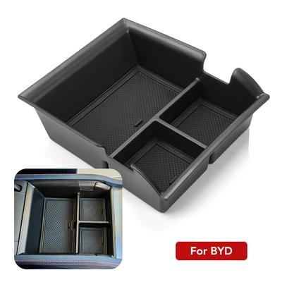 ABS Car Center Console Armrest Box Storage Tray Holder for BYD Atto3 Atto 3 2022-2024 Yuan Plus Organizer Container Accessories