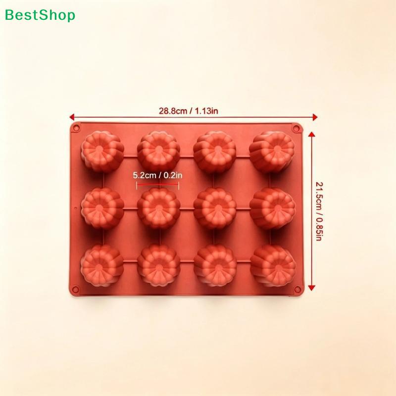 12 Holes Silicone Mold Muffin Cupcake Baking Tray Fluted Cake Pudding DIY Baking Kitchen Accessories