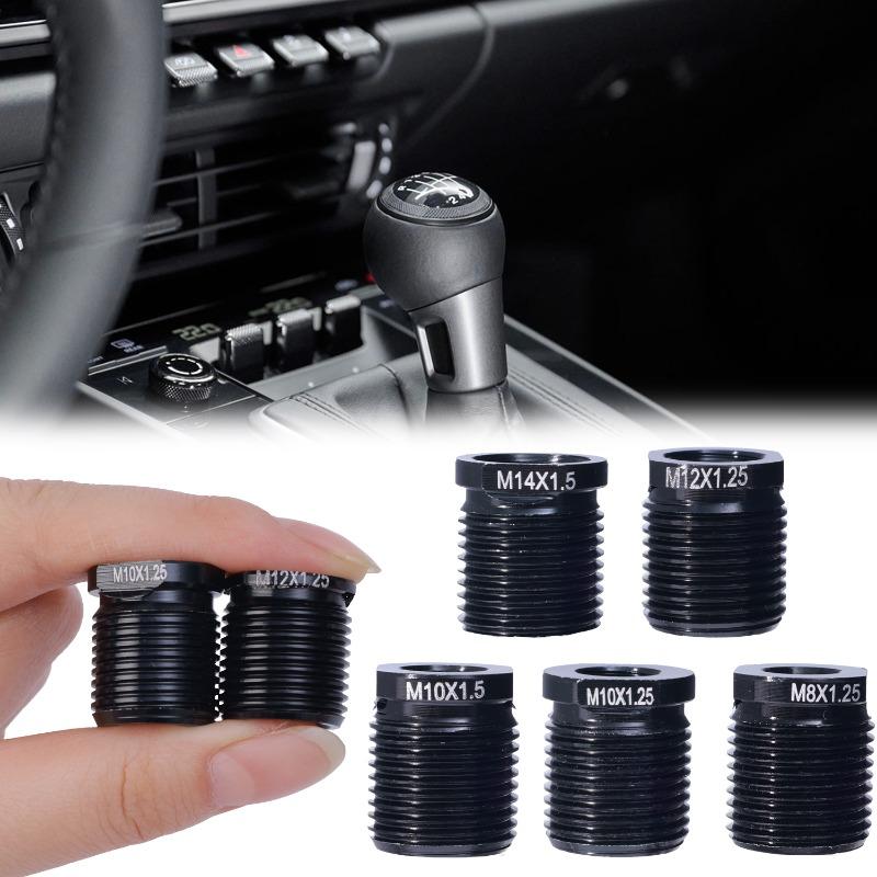 Car Tuning Parts Handle Adapter for M8 M10 1/5PCS Aluminum Shift Knob Adapter Shift Knob Adapter Converter Female Threaded