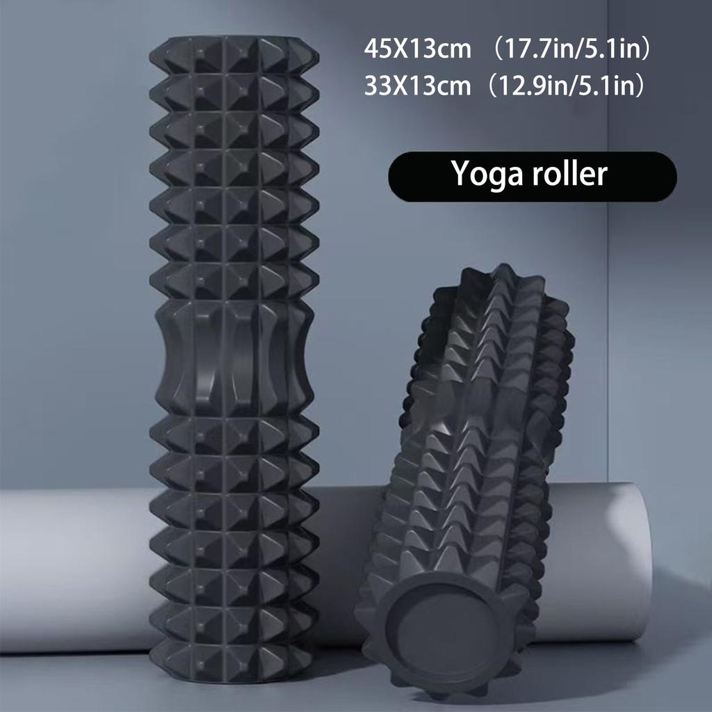 Rolo de Espuma para Yoga Bloco de Massagem Muscular Ferramentas de Pilates Coluna de Yoga Conjunto de Rolo de Espuma para Fitness Tijolo de Yoga Equipamento de Exercício