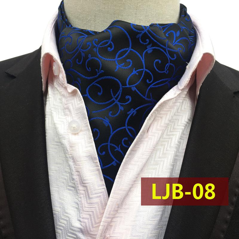Tie Polyester Jacquard Men'S Trendy Scarf, Men'S Fashion Scarf