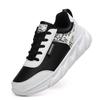 Autumn and winter black leather shoes new casual running shoes flat non-slip sports shoes velvet warm travel shoes