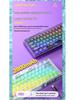 AULA F68 Mechanical Keyboard: Transparent RGB, Bluetooth Wireless, Three-Mode, Custom Hot-Swappable.