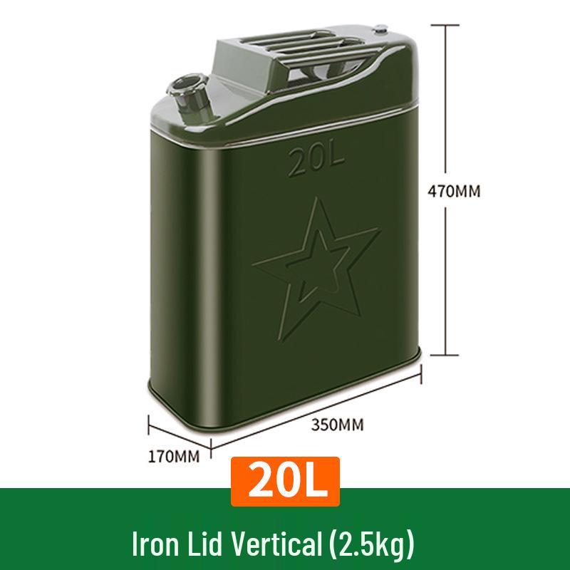 Tinplate Metal Gasoline Can 10L/20L/30L Square Fuel Tank Iron Drum for Car Diesel