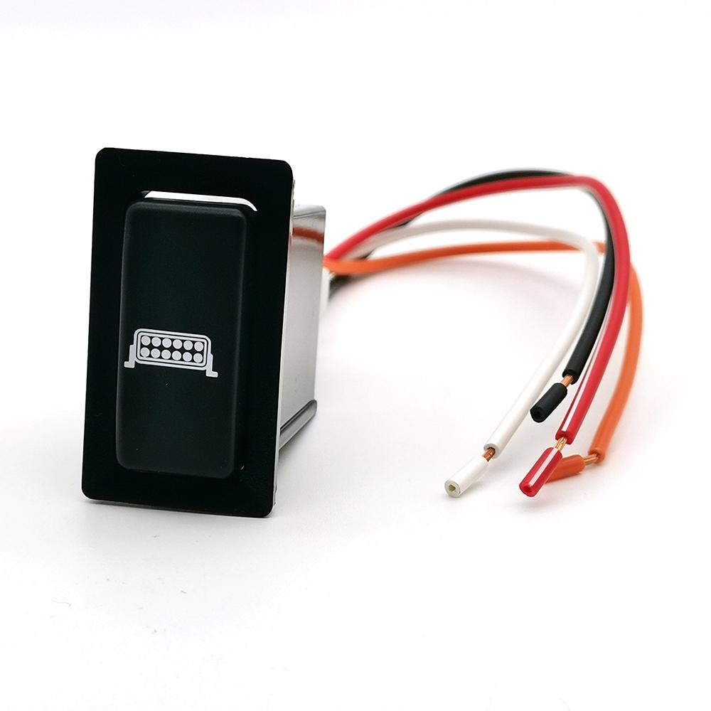 1PC Car LED DRL Lamp Power On Off Switch Radar Fan Switch Button with Cable For Toyota FJ Cruiser LC95 2002 For HINO 500/700