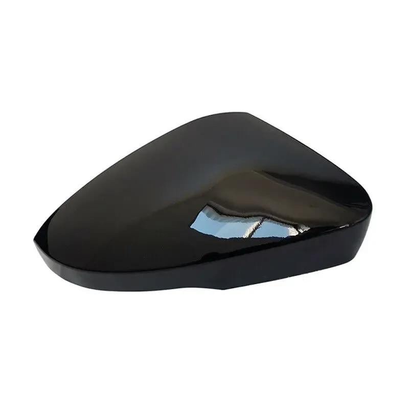 For Skoda Octavia Mk3 2014-2017 For VW T-ROC 2017- Glossy Black Rearview Side Mirror Cover Wing Caps Exterior Housing Trim