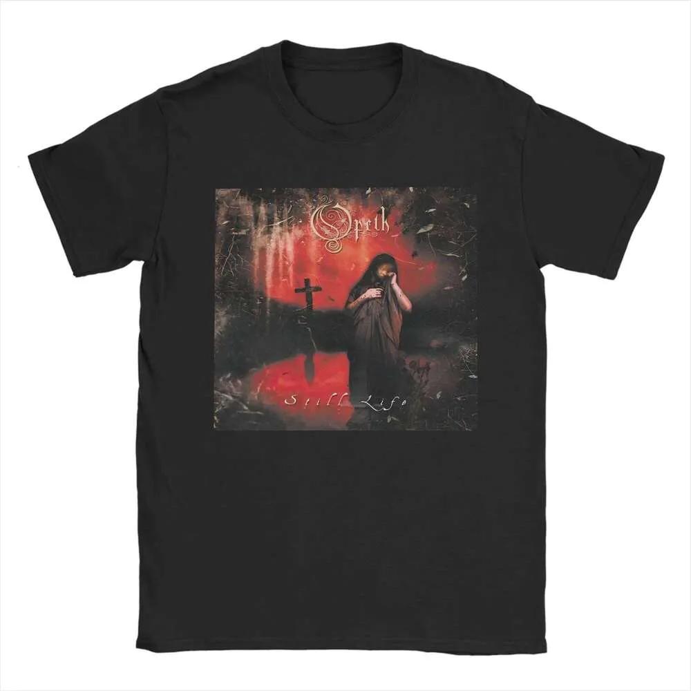 Opeth Metal Rock Band Still Life T-Shirt for Men Women Cool Pure Cotton Tee Crewneck Short Sleeve T Shirt Summer Tops W260310