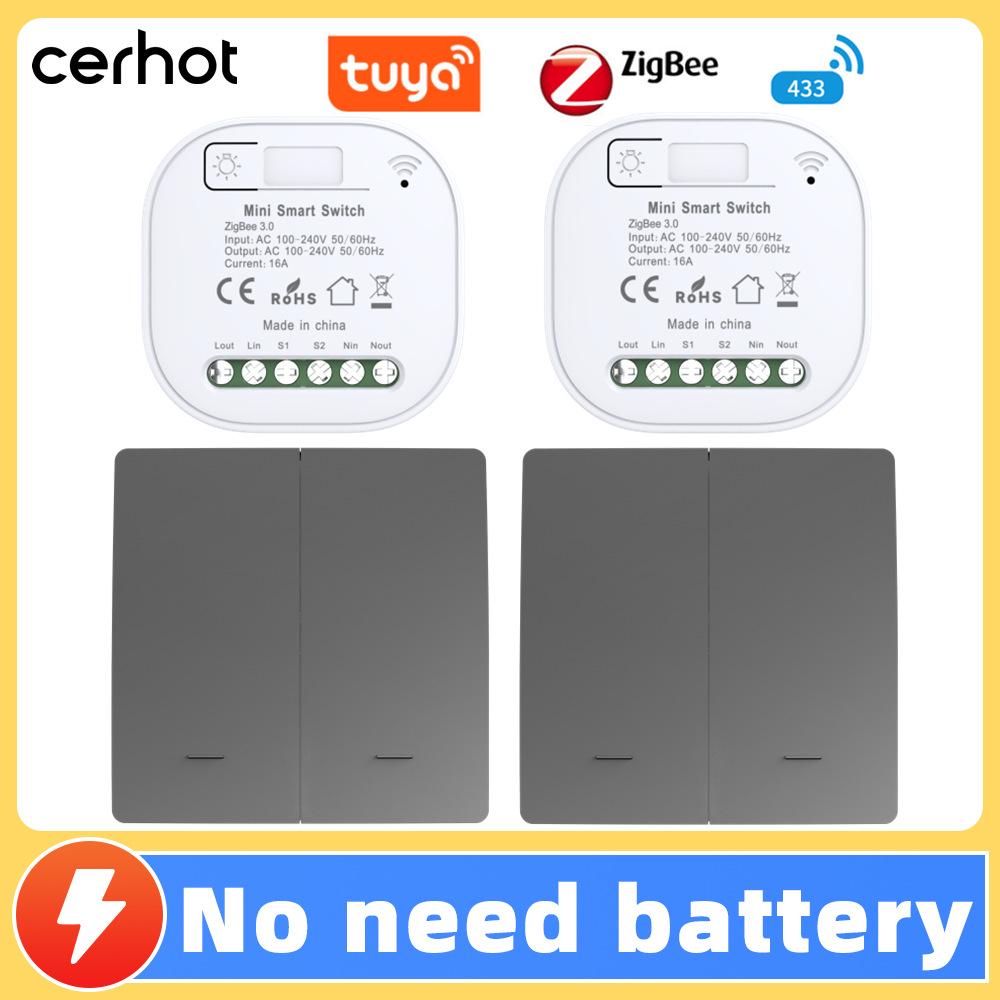 Battery-free, Waterproof, Self-powered Smart Switch; Wireless and Adhesive, Remote Control for Easy Household Use.