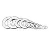 180 Pcs 304 Stainless Steel Flat Washer Set M2/2.5/3/4/5/6/8/10 Suitable For Home Decoration Factory Maintenance Kitchen Store