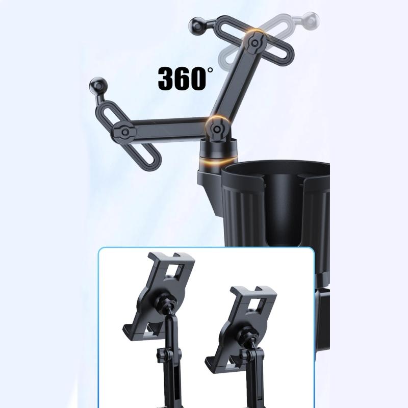 Moving Vehicle Cup Holder Phone Device Stand Works For 4.7 12.9 Screen Electronics And Drink Holders