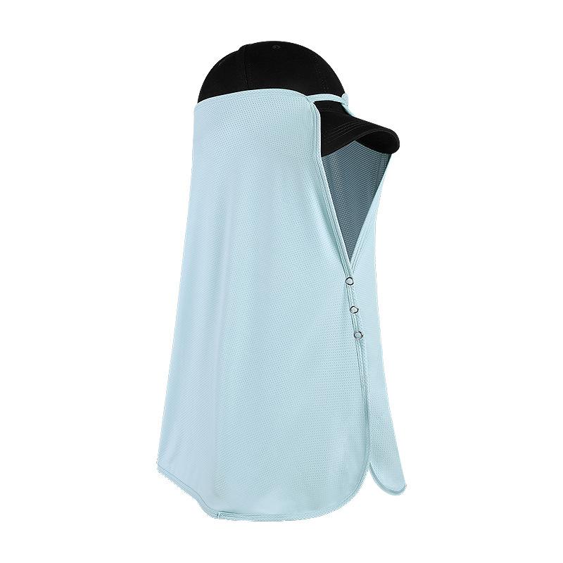 Sun Visor Hat With Neck Flap Summer Sun Protection Cooling Shawl Breathable Mesh Sport Cap Removable Full Cover Visors