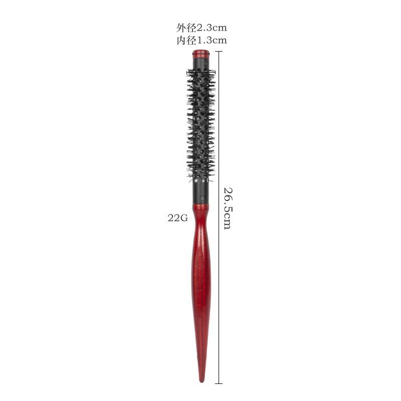 Tubo in Alluminio Forma Cilindrica a Rullo con Setole e Radici dei Capelli Soffici e Frangia Fibbia Interna Strumento di Bellezza per Styling Capelli Ricci