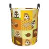 Cartoon Chip 'n' Dale Laundry Hamper Large Clothes Storage Basket Kawaii Anime Toy Bin Organizer for Kids