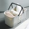 Storage Basket Portable Shower Caddy with Handle Large Capacity Bathroom Organizer Basket with Drainage Holes