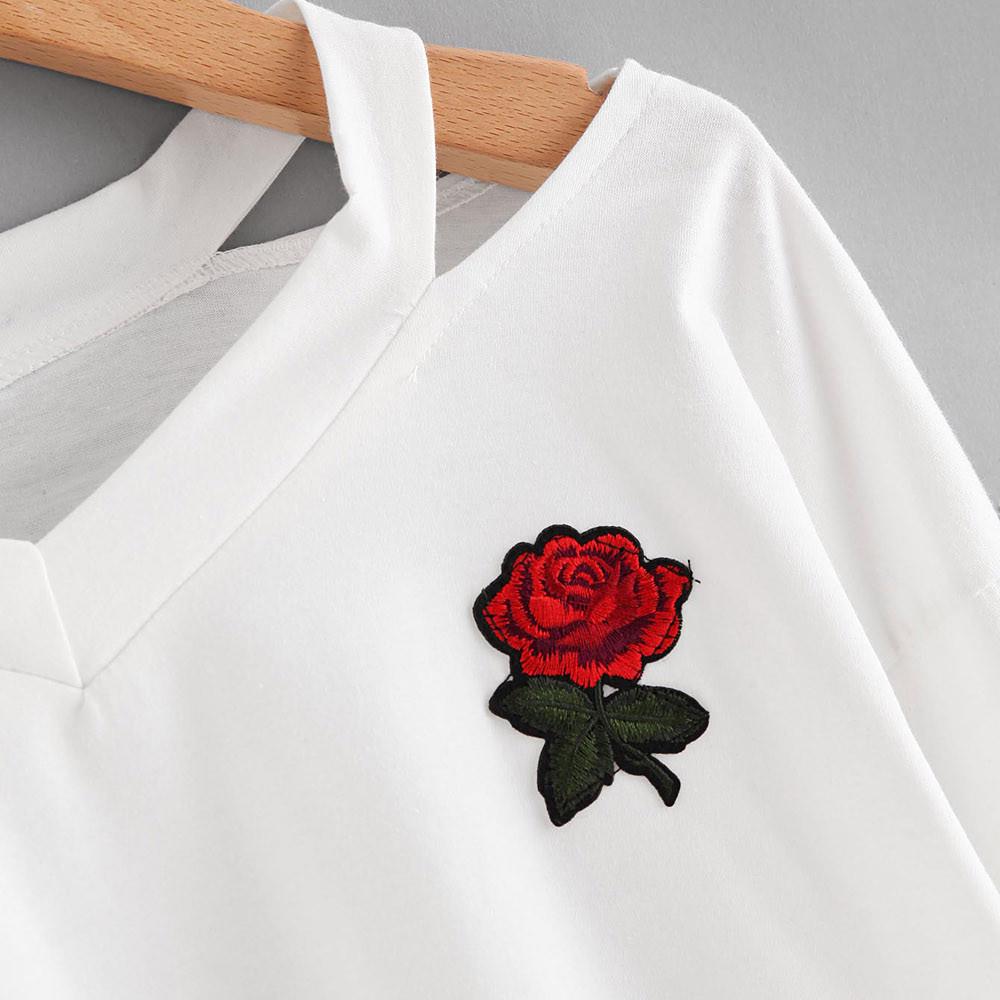 Womens Long Sleeve Sweatshirt Rose 